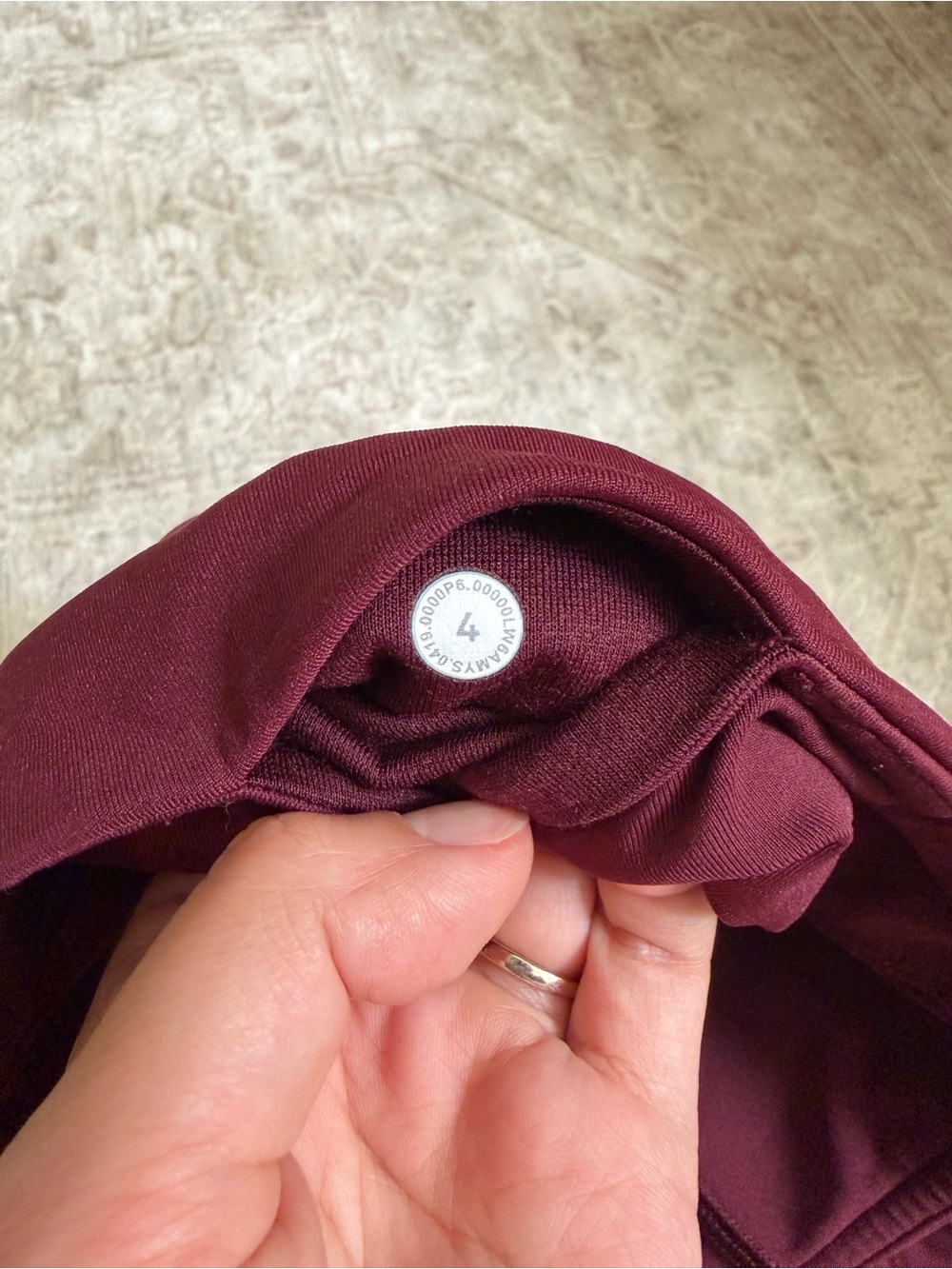 Lululemon All The Right Places Pant II 28” Garnet Leggings Size 4 - Picture 7 of 7